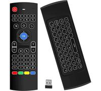 MX3 Air Mouse - Clavier sans fil - Souris sans fil - Flymouse - Télécommande pour décodeur TV Android, lecteur multimédia et PC