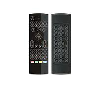 MX3 Voice Backlit Air Souris T3 Google Smart Télécommande IR 2.4G RF Clavier sans Fil Convient au X96 Mini H96 Max X2 Pro Convient pour Android TV,English MX3-L