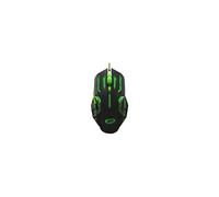 Esperanza MX403 APACHE - Souris - ergonomique - pour droitiers - 6 boutons - filaire - USB - vert