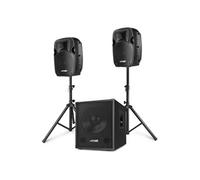 Système triphonique actif 2.1 - Vonyx - MX700 - Puissance 750 W - Subwoofer 12” - 2 x enceintes 8”