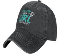 MXCBFIJG Je Joue comme Une Fille Essayer de Garder Le Coup Casquette de Baseball Adulte Vintage Trucker Dad Hat Je Sais drôle Chapeaux de Cow-Boy