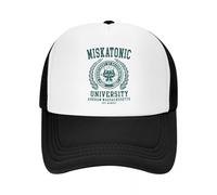 MXCBFIJG Mode Personnalisée Lovecraft Cthulhu Miskatonic Université Casquette De Baseball Femmes Hommes Réglable Chapeau De Camionneur en Plein Air Snapback Papa Chapeau