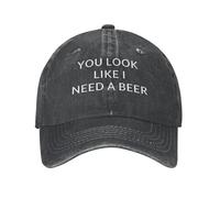 MXCBFIJG Vous Avez l’air d’Avoir Besoin d’Un Chapeau de bière Hommes Femmes Coton Ajustable Lavé Profil Bas Chapeaux Casquette de Baseball Chapeaux