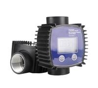 mXCDtRptJ 1 Compteur d'huile K24, débitmètre électronique de Carburant Diesel à Turbine, jauge de Carburant numérique à Filetage Femelle(Orange)