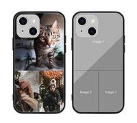 MXCUSTOM Coque Personnalisée pour Apple iPhone 13 Mini, Personnalisable Anti-Rayures Verre Trempe Antichoc Souple TPU Etui Photo Image Texte Nom Cover Housse (GHS-TMP048)