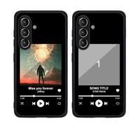 MXCUSTOM Coque Personnalisée pour Samsung Galaxy S24 5G, Personnalisable Anti-Rayures Verre Trempe Antichoc Souple TPU Etui Photo Image Texte Nom Cover Housse (GHS-TMP105)