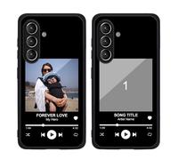 MXCUSTOM Coque Personnalisée pour Samsung Galaxy S24+ / S24 Plus 5G, Personnalisable Anti-Rayures Verre Trempe Antichoc Souple TPU Etui Photo Image Texte Nom Cover Housse (GHS-TMP105)