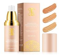 MXCZBSM Foundation Color Changing 30ml,4 en 1 SPF50 Sérum Solaire,Correcteur liquide Nude,Hydratation 24 heures,Convient à Tous Les Tons de Peau