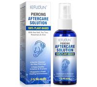 MXCZBSM Spray Après-Perçage 60ml | Formule au Sel de Mer & Tea Tree | Nettoie, Apaise et Prévention des Infections | Sans Alcool pour Piercings Oreille, Nez, Nombril