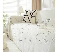 MXCZFC Jeté De Canapé Grande Taille, Plaid Canapé d'angle Antidérapant Chien, Grand Plaid pour Canapé XXL, Chenille Couverture Canapé Housse De Canapé, Lavable