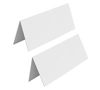 MXDHOKY 50 Pièces Porte Nom Table, Marque Place Mariage, for Banquet Party Events, Celebrations, Weddings, Buffet Venues and Labels (Blanc)