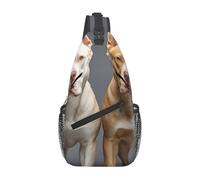 MXDLKSWPOH Sac à dos à bandoulière en bandoulière motif aigle - Décontracté - Sac à dos de voyage, Chiens Pitbull, Taille unique