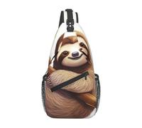 MXDLKSWPOH Sac à dos croisé avec deux chevaux debout dans la neige Sac à dos décontracté Sac à dos de voyage, Photos de paresseux, Taille unique