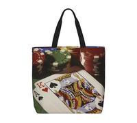 MXDLKSWPOH Sac fourre-tout réutilisable - Vert - Matrice verte - Grande capacité - Sac à main à bandoulière décontracté, Tournoi de poker, Taille unique