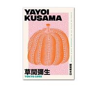 MXDVSN Yayoi Kusama Affiche Abstrait Citrouille Exposition Toile Peinture Minimaliste Impressions Galerie Art Mur pour Salon Décor Photos 50x70cm Pas De Cadre