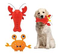 MXGRAPHIC 1 Jouet à mâcher en Peluche for Chat et Chien, Anti-Ennui, Nettoyage agressif des Dents, sans Rembourrage, Jouet en Caoutchouc couineur(Crab)