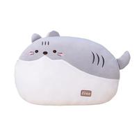 MXGRAPHIC Coussin en forme de Q Little Lamb, coussin pour chats, lapin rose, poupée en peluche, fille endormie au lit, cadeau d'anniversaire (Cat)