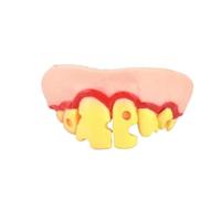 MXGRAPHIC Faux dents pour chiens, dentiers drôles, fournitures pour décorations pour animaux domestiques, jouets pour Halloween, Cosplay, vampires, prothèses drôles et trompeurs(F)