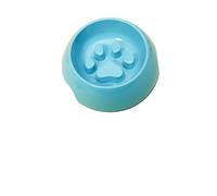 MXGRAPHIC Gamelles à Alimentation Lente, Anti-retournement, Anti-étouffement, antidérapantes, spéciales for Chiens: Bichon frisé, Corgi, Nounours, Bouledogue français(Blu,M)