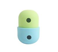 MXGRAPHIC Jouets for Chiens, Balle Qui Fuit, Amusant, Interactif, Gamelle À Alimentation Lente, Puzzle, Nettoyage des Dents, Jouets À Mâcher, Fournitures for Animaux De Compagnie(Yellow Blue)