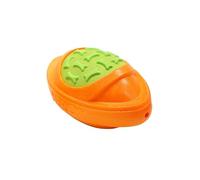 MXGRAPHIC Jouets for Chiens en Forme de Ballon de Football, flottants, couineurs, durs et fermes, adaptés au Lancer en extérieur, adaptés aux Chiens de Taille Moyenne à Grande.(S - Orange Ball)