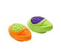 MXGRAPHIC Jouets for Chiens en Forme de Ballon de Football, flottants, couineurs, durs et fermes, adaptés au Lancer en extérieur, adaptés aux Chiens de Taille Moyenne à Grande.(2 Small Size O G)