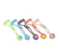 MXGRAPHIC Mini Jouets interactifs en Corde de Coton for Chiens, Balle for Chiens, Accessoires, Brosse à Dents, Jouet à mâcher for Chiots de Grande et Petite Taille(Style E)