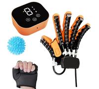 MXHACD Gant De Robot De Rééducation, Gants Robotiques pour Main Accidentée, Gants De Robot D'entraînement De Rééducation des Doigts Hémiplégiques, Orthèse De Doigt(Size:L,Color:Main Gauche)