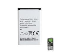 MXJFYY 1000mAh 3.7V DBO-1000A DFB-0210 DFC-0480 DBAA-1000A Batterie pour téléphone Doro 1370 1372 1880 2404 2820 2880 5860 6040 6060 6820 6880 7000H 7439 Téléphones, pour Doro 730X 780X 7010 2710