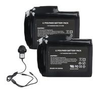 MXJFYY Lot de 2 batteries rechargeables Li-polymère 7,4 V 5000 mAh 37 Wh avec chargeur pour gants chauffants, chaussettes chauffantes, chapeaux chauffants, cagoules chauffantes, semelles chauffantes