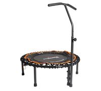 MXL FIT Bounce PRO Bungee Rebounder avec poignée en T - Mini trampoline d'intérieur de qualité supérieure pour adultes et enfants, rebond silencieux à faible impact, semi-pliable avec pieds en acier