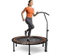 MXL FIT Bounce PRO Bungee Rebounder - Mini trampoline d'intérieur de qualité supérieure pour adultes - Rebond silencieux à faible impact, à moitié pliable avec pieds en acier pliables et sac de