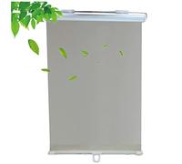 MXLDZHLW Blackout Roller Shades Pour Fenêtres, Stores À Roulettes D'Ombre-Soleil Avec Aspiratrices, Écran Solaire Blindage Rideaux Sans Forage, Pour Bureau/Balcon/Gris/50 * 125Cm (19,7 * 49,2 Pouces