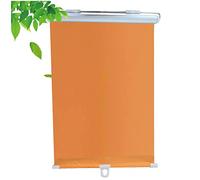 MXLDZHLW Blackout Roller Shades Pour Fenêtres, Stores À Roulettes D'Ombre-Soleil Avec Aspiratrices, Écran Solaire Blindage Rideaux Sans Forage, Pour Bureau/Balcon/Orae/50 * 125Cm (19,7 * 49,2 Pouces