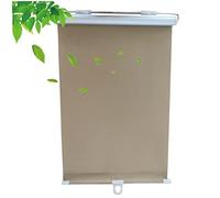 MXLDZHLW Blackout Roller Shades Pour Fenêtres, Stores À Roulettes D'Ombre-Soleil Avec Aspiratrices, Écran Solaire Blindage Rideaux Sans Forage, Pour Bureau/Balcon/Or/50 * 125Cm (19,7 * 49,2 Pouces)