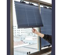 MXLDZHLW Blind À Rouleaux Plissés, Blind À Rouleaux Pour Fenêtres, Blinds À Rouleaux À Coud'Aspiration Sans Forage, Rideaux D'Obscurisation Temporaires Imperméables 65X140 / 70X140Cm/46 * 120Cm / 18 *