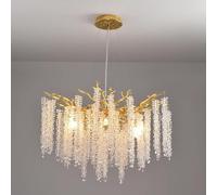 MXLDZHLW Branches D'Arbre de Moderness, Or de Luxe Rond Goutte de Pluie L'Intérieur Plafondpendu Pour Salle À Manger Chambre Salon Entrée, Dia60Cm/Dia60Cm