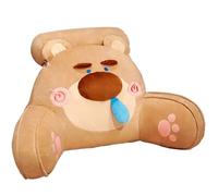 MXLDZHLW Coussins, Oreiller de Lecture Pour Lit Support Lombaire Coussin de Câlin Lovely 2 En 1 Coussins de Dossier Coussin Multifonctionnel Canapé Et Côté Lit Amovible Doux Pour Se Détendre Regarder,