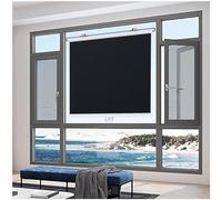 MXLDZHLW Fenêtre Roller Shades, Blackout Roller Stores Avec Aspiratrices, Parasol Roll Up Stores Pas de Forage, Rideaux D'Obscurisation, Protection Solaire Stores de Confidentialité/Noir/40 * 160 Cm /