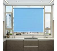 MXLDZHLW Parabris À Rouleaux Sans Forage, Ombres À Rouleaux D'Obscurisation Thermique, Rideaux D'Obscurisation Portables, Stores Temporaires 45/70/95/110/135Cm/Bleu/105 * 125Cm / 41 * 49In