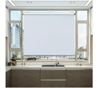 MXLDZHLW Parabris À Rouleaux Sans Forage, Ombres À Rouleaux D'Obscurisation Thermique, Rideaux D'Obscurisation Portables, Stores Temporaires 45/70/95/110/135Cm/Blanc/120 * 125Cm / 47 * 49In