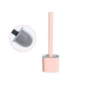 MXLDZHLW Porte-Rouleaux de Papier Toilette, Brosse de Toilettes Avec Récipient, Fixation Murale Sansrçage, Ensemble de Nettoyage Pour Toilettes Avec Poils En Silicone, Pour Salle Dens Et Toilettes, Ma