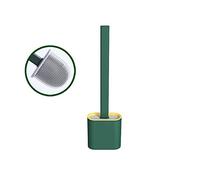 MXLDZHLW Porte-Rouleaux de Papier Toilette, Brosse de Toilettes Avec Récipient, Fixation Murale Sansrçage, Ensemble de Nettoyage Pour Toilettes Avec Poils En Silicone, Pour Salle Dens Et Toilettes, Ma