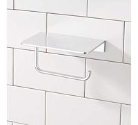 MXLDZHLW Porte-Rouleaux de Papier Toilette, Porte-Serviettes En Alumispace, Sans Rouille Ni Décoloration,E Et Robuste, Porte-Serviettes Multifonction Pour Salle Den,Maliste Et Humanisé/Argent