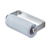 MXLDZHLW Porte-Rouleaux de Papier Toilette, Porte-Serviettes Pour Salle Den, Porte-Serviettes En Papier Mural Sous Armoire, Sansrçage, Adhésif, Porte-Serviettes À Main,U Encombrant/Argent/22 Cm