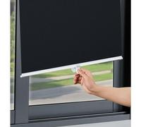 MXLDZHLW Roll Blinds Coud'Aspiration Roll Blinds Pour Fenêtres, Parasol Roll Up Stores, Thermal Window Roller Shades, 35/40/58/65/80Cm Stores Temporaires, Sans Forage/Noir/60 * 100Cm / 24 * 39In