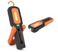 MXLEGNT Lampe de travail d'inspection : lampe torche LED magnétique rechargeable 20 W avec batterie de 4500 mAh - 800 lumens - Parfait pour mécanicien automobile, atelier