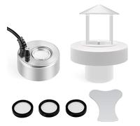 Mxmoonant 350ml/H brumisateur à ultrasons DC 24V avec Protection Contre Les éclaboussures d'eau et Flotteur pour Aquarium, étang et rocaille (Kit Complet)