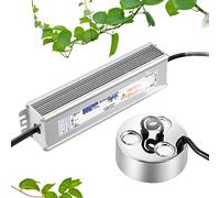 Mxmoonant Brumisateur ultrasonique à 3 têtes 900ml/H Humidificateur de brouillard 60W, pas de LED pour l'eau, le jardinage, l'aménagement paysager, etc. (3 têtes*1)
