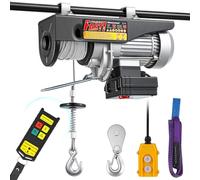 Mxmoonant Palan électrique, 140/280kg, type rapide 10/20m/min, levage 10/20m, commande sans fil et câblée, 1600W